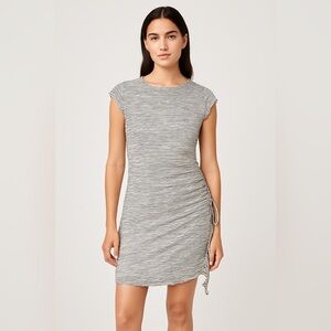 Max Studio striped ruched dress
